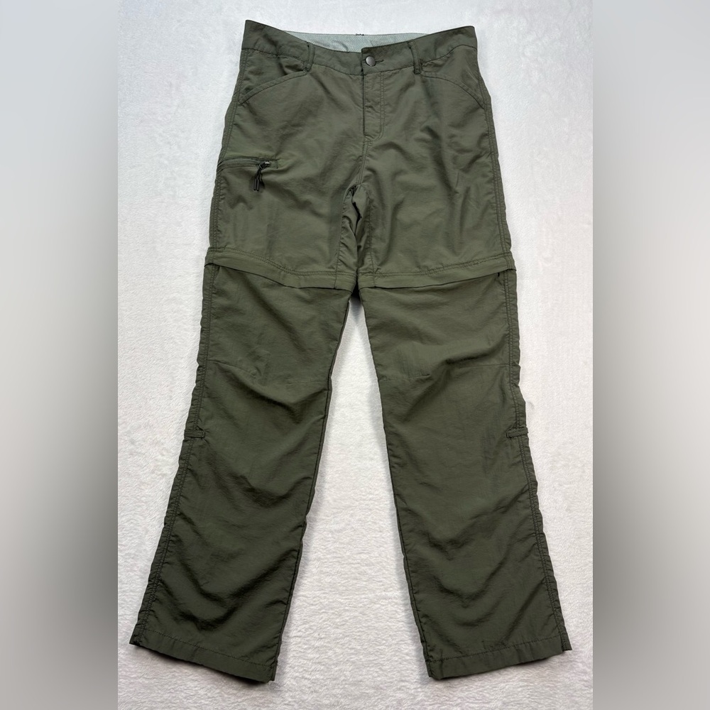 Convertible Olive Cargo Pants for Men - Lightweight Zip-Off Utility Trousers